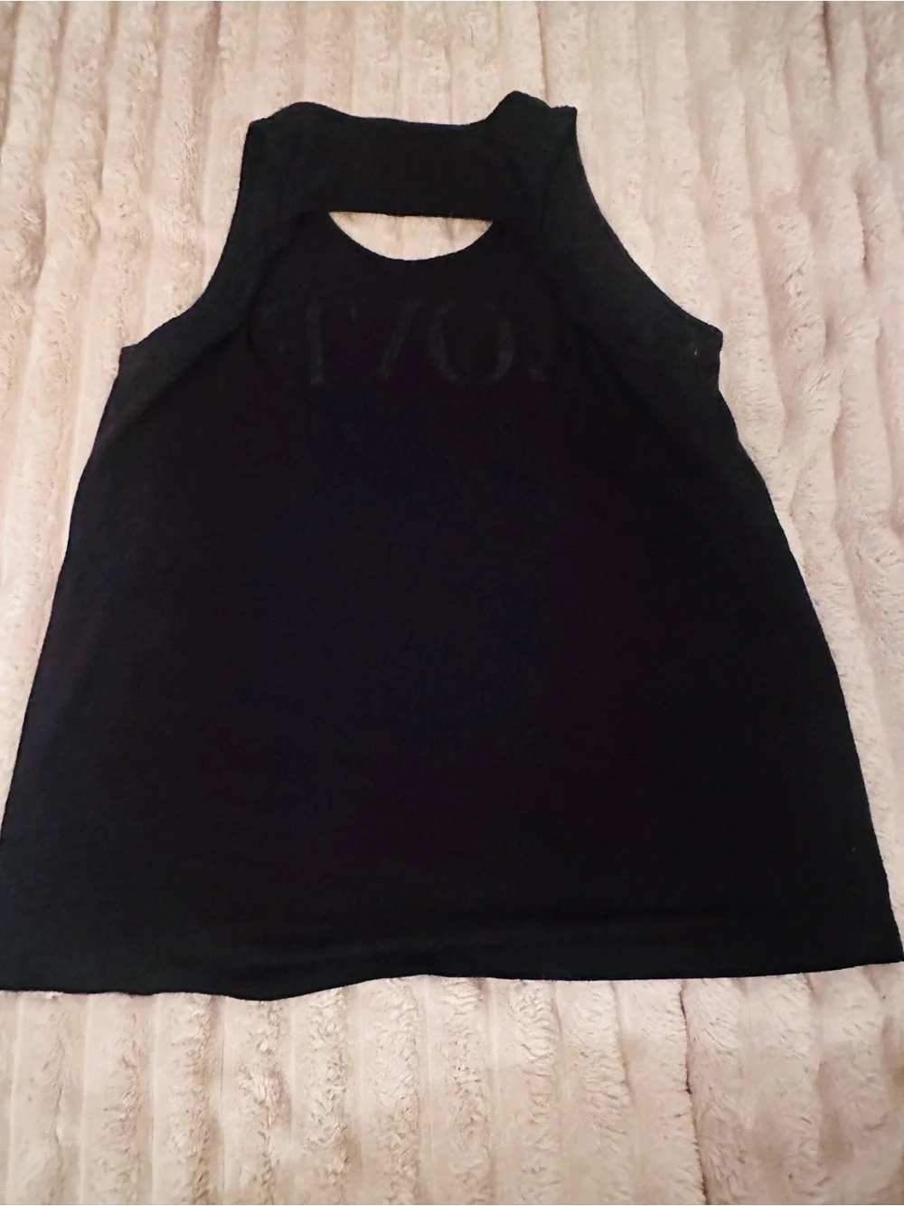Girls' Black 'Love to Shine' Metallic Print Tank Top